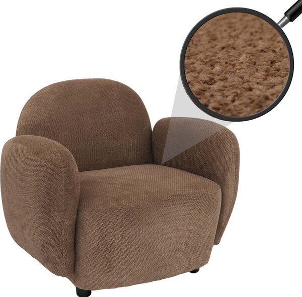 Křeslo HWC-P33, lounge/relaxaní/koktejlové křeslo alounné křeslo, látka/textilní inylka (330 g/m²) Oeko-Tex hndá