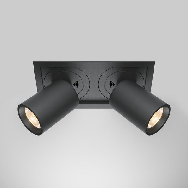 Maytoni Vestavné LED svítidlo HIDDEN, 20W, d. 16,8 cm, 3000K Barva: Černá