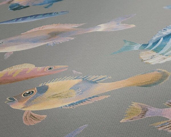 A.S. Création | Vliesová tapeta na zeď PintWalls 39696-1 0,53 x 10,05 m | šedá, vícebarevná