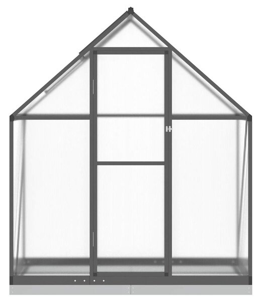 Skleník s podkladovým rámem antracitový 169x58x202 cm hliník
