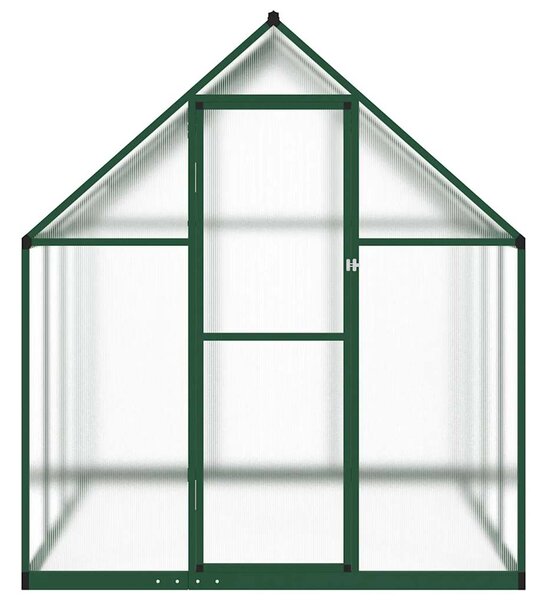 Skleník s podkladovým rámem zelený 224 x 169 x 195 cm hliník