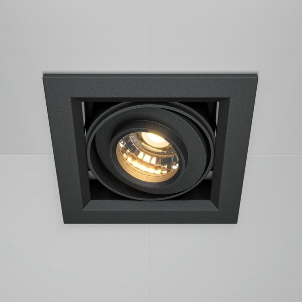 Maytoni Moderní vestavné LED svítidlo METAL MODERN, 10W, d. 9,5 cm, 3000K Barva: Černá