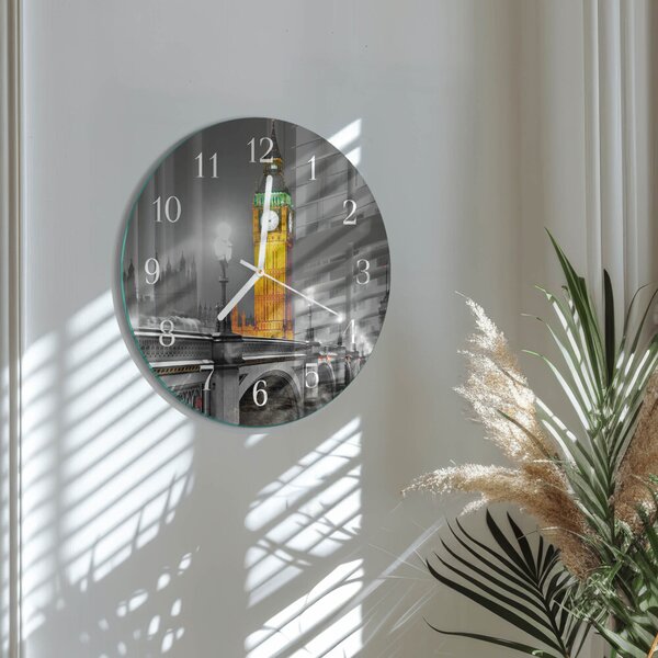 Skleněné hodiny na stěnu Big Ben zsob-fi30-00083974