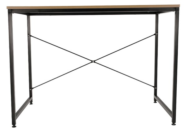 KONDELA Psací stůl, dub / černá, 100x60 cm, MELLORA