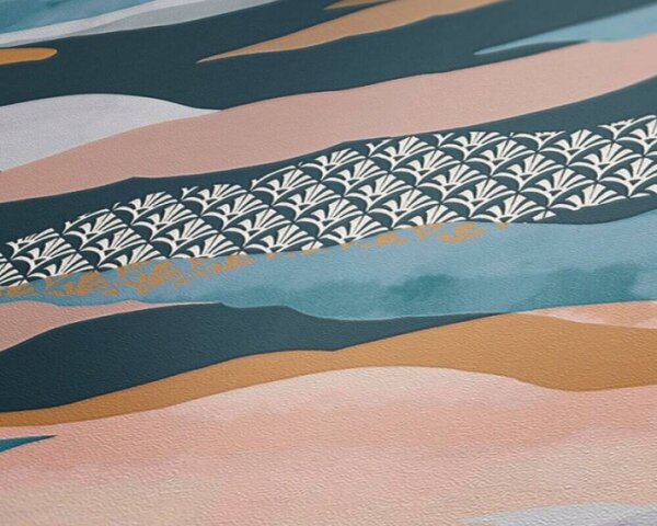 A.S. Création | Vliesová tapeta na zeď PintWalls 39699-4 0,53 x 10,05 m | modrá, béžová, bílá