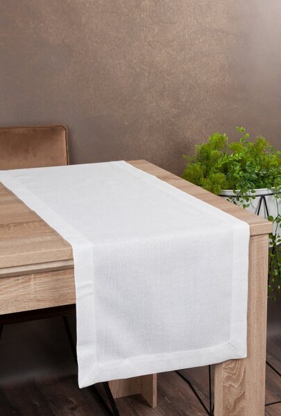 UBRUS STELLA 2 40X180 CM BÍLÝ