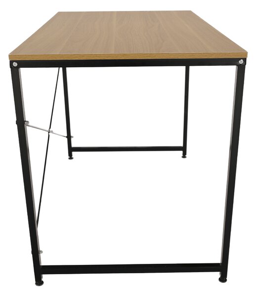 KONDELA Psací stůl, dub / černá, 100x60 cm, MELLORA