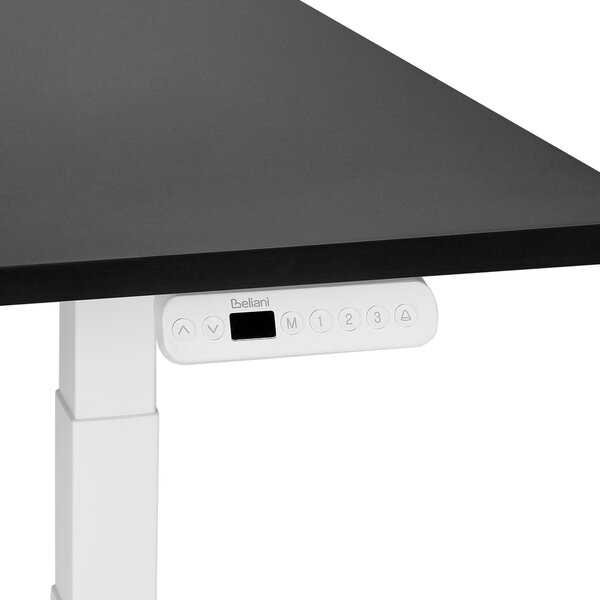 Elektricky výškově nastavitelný pracovní stůl DESTINES Černá/Bílá 160 cm 72 cm
