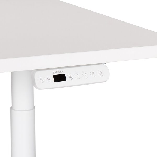 Elektricky výškově nastavitelný pracovní stůl DESTINAS Bílá 120 cm 72 cm