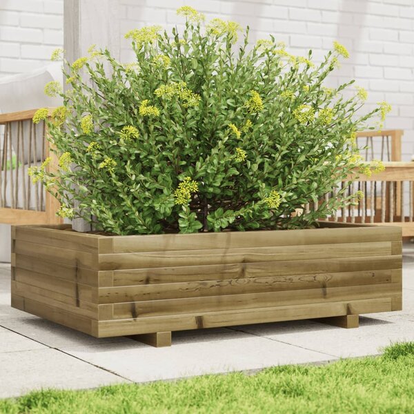 Zahradní truhlík 90 x 60 x 26,5 cm impregnované borové dřevo