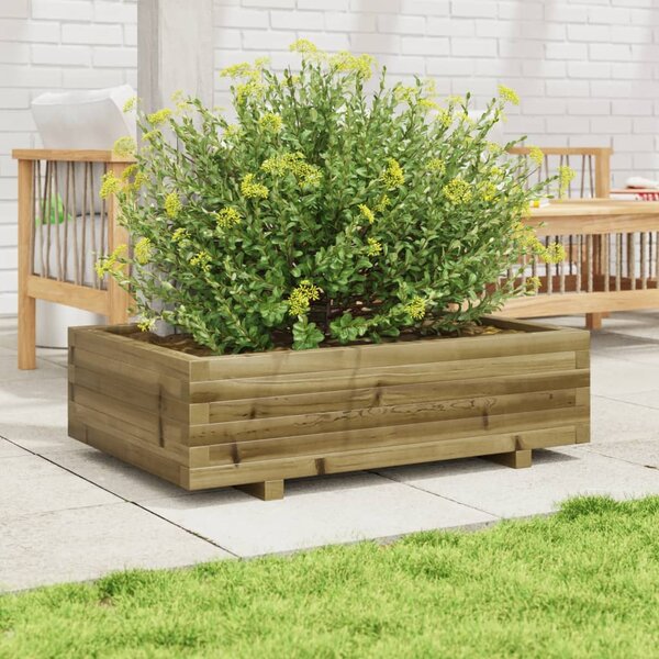 Zahradní truhlík 90 x 60 x 26,5 cm impregnované borové dřevo