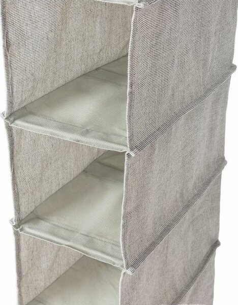 Závěsný organizér na oblečení 30 x 18 x 94 cm, šedá