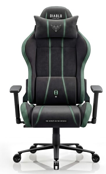 Látková herní židle černo-zelená Diablo X-One 2.0 Forest Green King