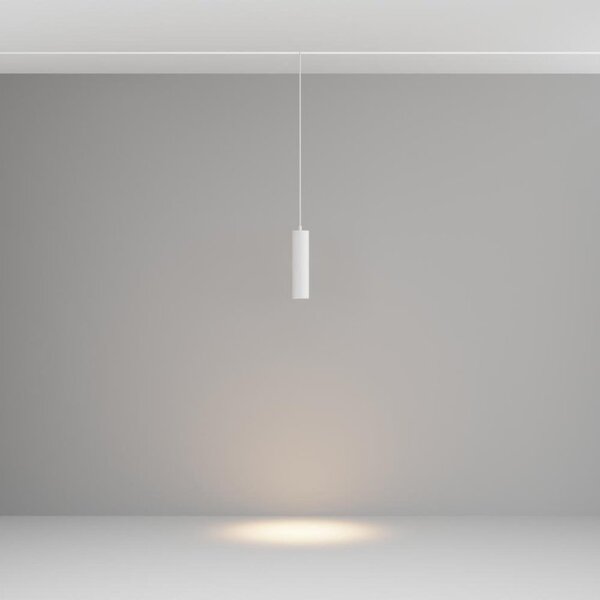 Maytoni Závěsné LED svítidlo FOCUS 12W pro systém EXILITY, ø 52 mm, 3000K nestmívatelné Barva: Bílá