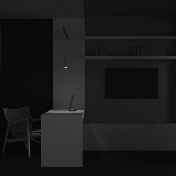 Maytoni Závěsné LED svítidlo FOCUS 12W pro systém EXILITY, ø 52 mm, 3000K nestmívatelné Barva: Bílá