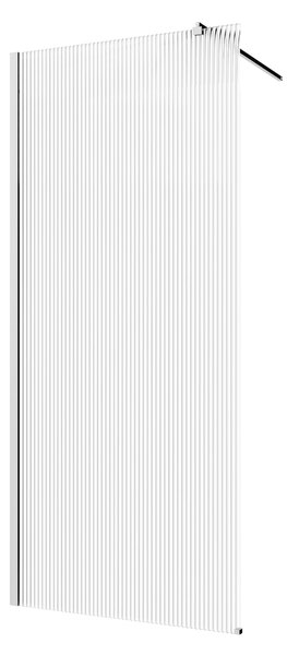 Invena sprchová zástěna walk-in 100 cm chrom polomatný/vzorované sklo AK-32-109