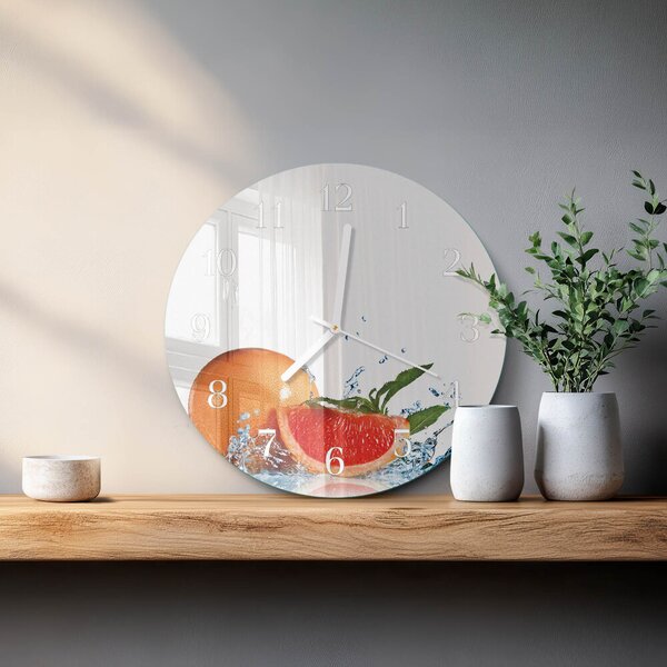 Skleněné hodiny na stěnu Grapefruit zsob-fi30-00086122
