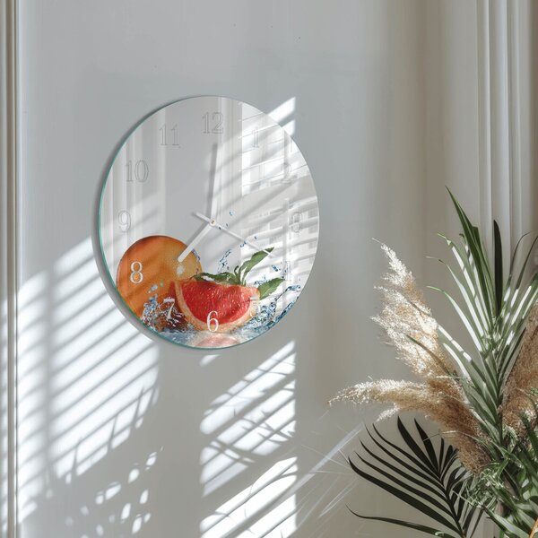 Skleněné hodiny na stěnu Grapefruit zsob-fi30-00086122