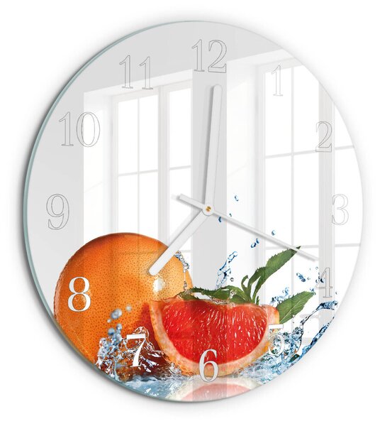 Skleněné hodiny na stěnu Grapefruit zsob-fi30-00086122