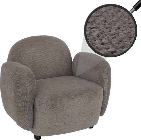 Křeslo HWC-P33, lounge/relaxaní/koktejlové křeslo alounné křeslo, látka/textilní inylka (330 g/m²) Oeko-Tex svtle edá