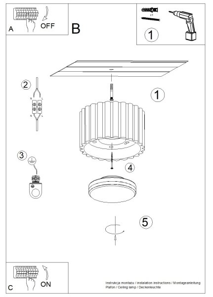 Brilagi - LED Bodové svítidlo SFERA 1xGX53/30W/230V pr. 10 cm černá