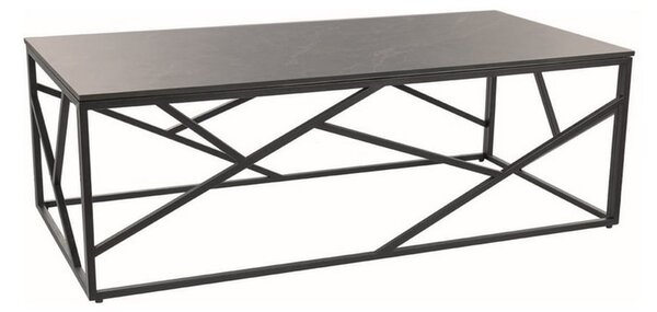 Konferenční stolek Escada III - obdélník, šedá / černá