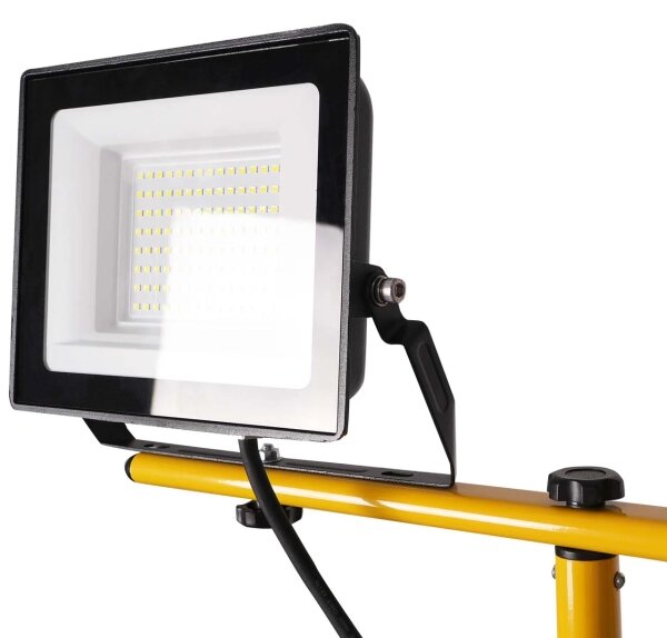 LED Reflektor se stojanem 2xLED/50W/230V 6500K IP65 žlutá