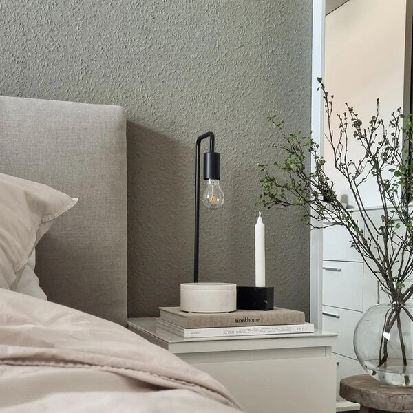 Moderní stolní lampa černá - Facil