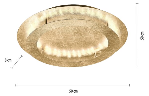 STROPNÍ LED SVÍTIDLO, 50/50/8 cm - Stropní svítidla