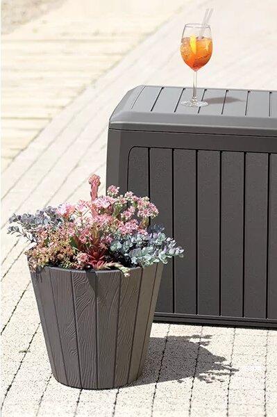 Zahradní box, 290 l, tmavě hnědá