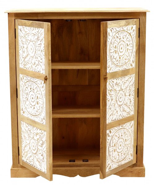 Komoda Sita 115x140x45 z indického masivu mango