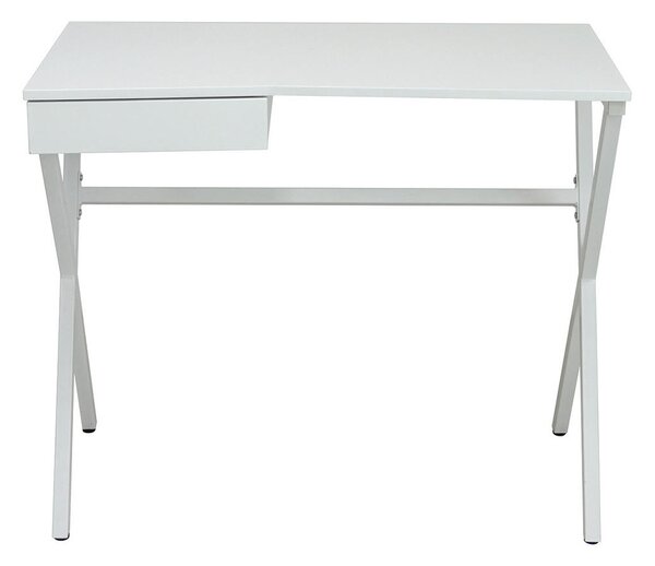 PSACÍ STŮL, vysoce lesklá bílá, 90/48/76 cm Carryhome - Kancelářské stoly