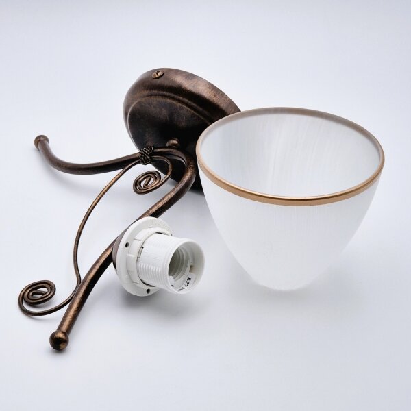 Nástěnná lampa RETRO II 1xE27/60W/230V bronz patina
