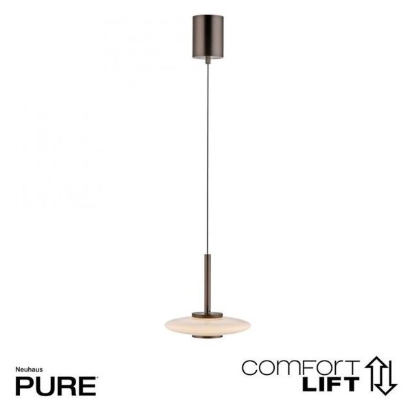 Paul Neuhaus Závěsné LED svítidlo PURE VITRUM, 13W, ø 22 cm, 3000K