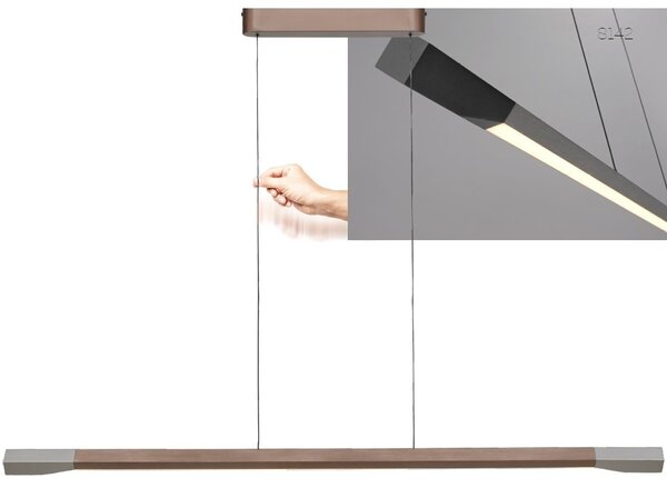 Paul Neuhaus Závěsné LED svítidlo HOOP, 24W, d. 127 cm, 3000K