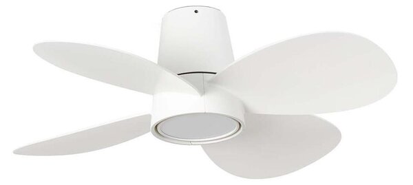 FARO 34315SWT - LED Stm. ventilátor KLOVER S LED/20W/230V pr. 80 cm bílá WT + DO