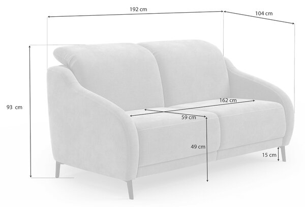 TŘÍMÍSTNÁ POHOVKA, textil, lilková Sit & More - Pohovky, Online Only