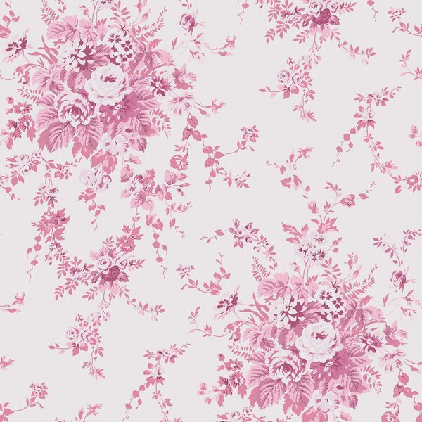 Vliesová tapeta na zeď, růžová, květiny, 125126, Shabby Chic by Rachel Ashwell