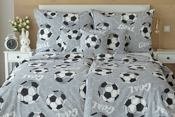 Povlečení Goal Bavlna deluxe 1x 140/200, 1x 70/90