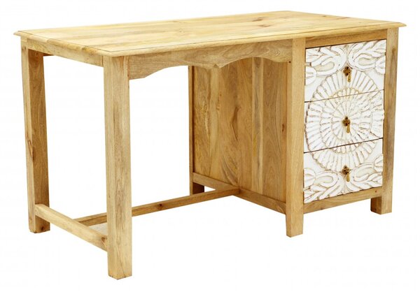 Psací stůl Sita 130x76x70 z indického masivu mango