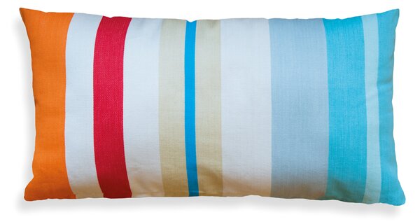 Velký bavlněný polštář 60x30cm Stripes Sandy REMEMBER (barevné pruh)