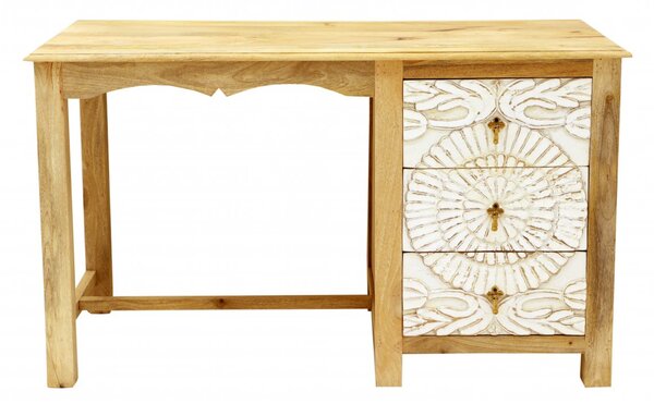Psací stůl Sita 130x76x70 z indického masivu mango