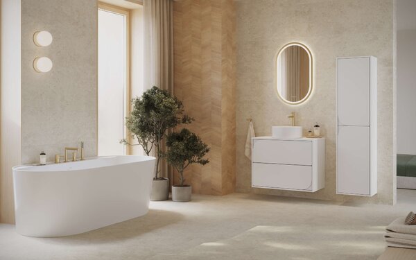 Cersanit Crea II skříňka 40x30x160 cm boční závěsná bílá S1058–017