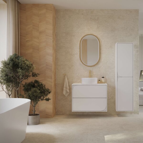 Cersanit Crea II skříňka 40x30x160 cm boční závěsná bílá S1058–017