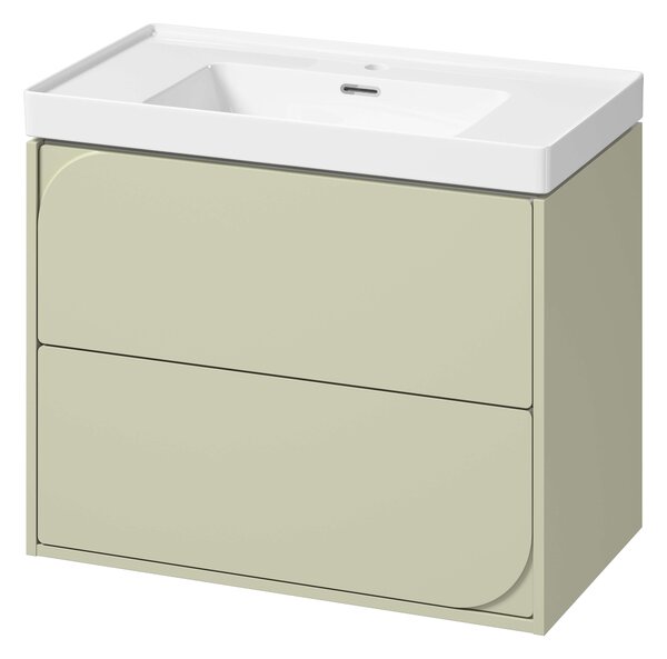 Cersanit Crea II skříňka 79.4x44.7x62.1 cm pod umyvadlo závěsná zelená S1058–031