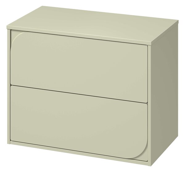 Cersanit Crea II skříňka 79.4x44.7x62.1 cm pod umyvadlo závěsná zelená S1058–031