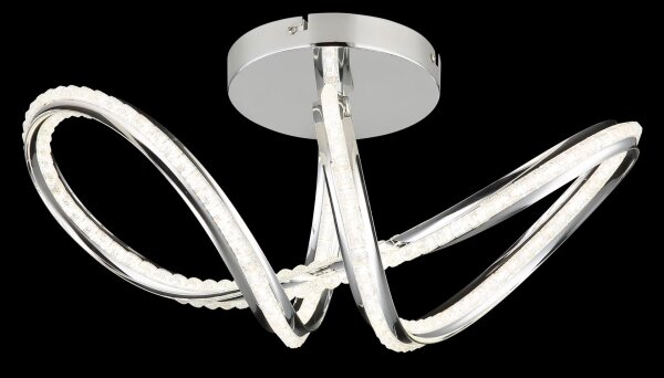 Globo 67440D - LED Stm stropní svítidlo EVANGELINE LED/40W/230V lesklý chrom+DO