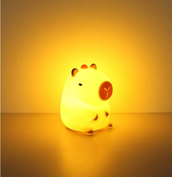 Globo 2874-LED RGBW Stm nab dět noční sv CAPYBARA LED/1,5W/5V 1200 mAh kapybara