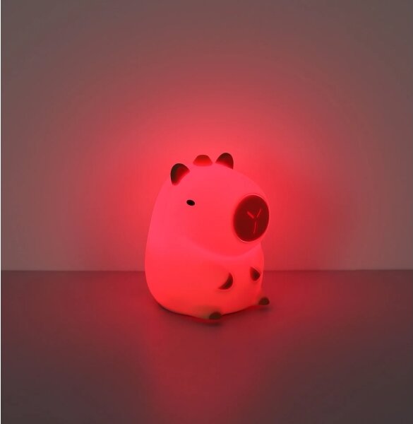 Globo 2874-LED RGBW Stm nab dět noční sv CAPYBARA LED/1,5W/5V 1200 mAh kapybara