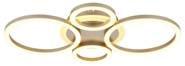 Globo 48039-40CO -LED Stropní svítidlo LORETTA LED/40W/230V pr. 35,5x53 cm mosaz